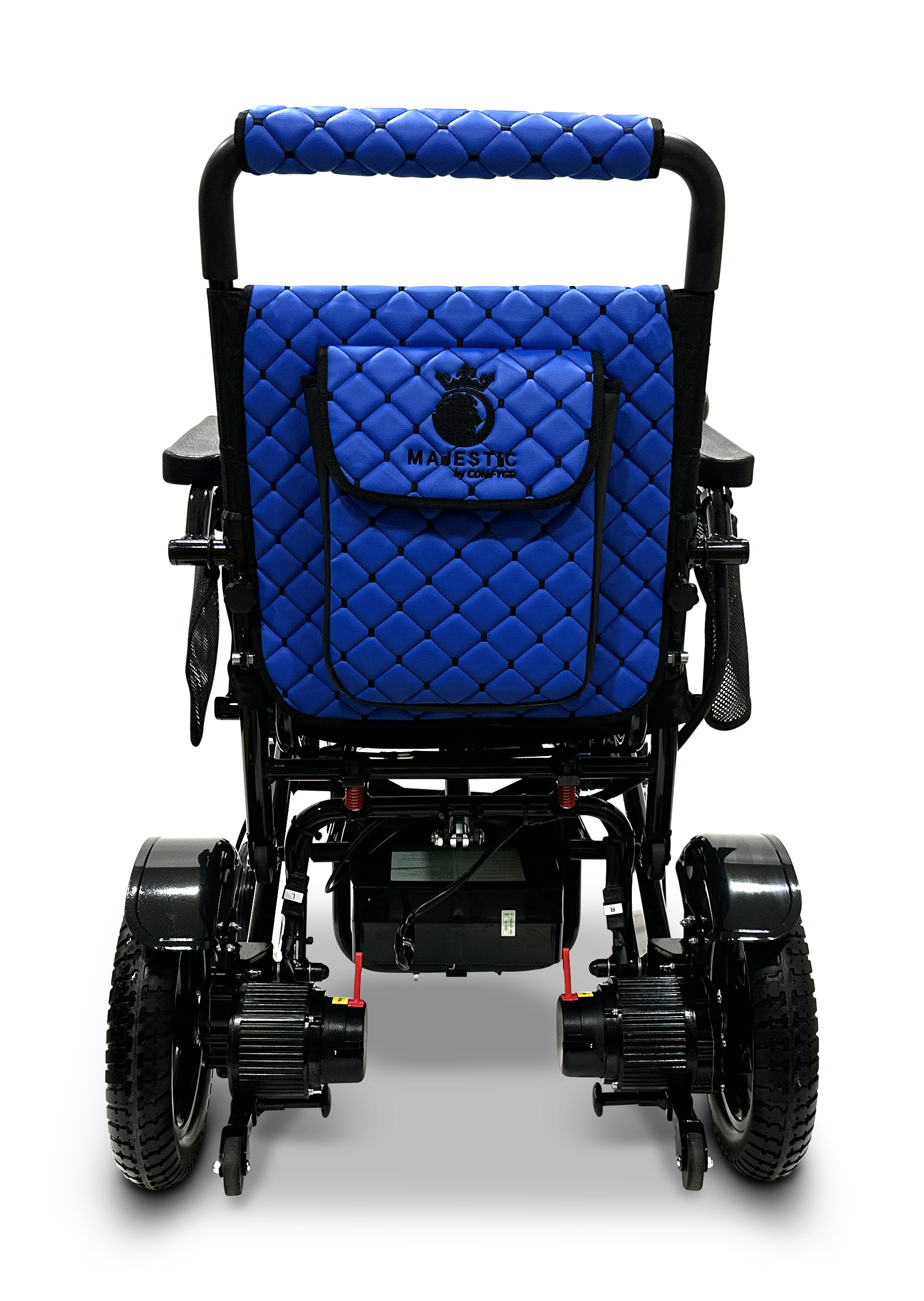 MAJESTIC IQ-7000 Auto Folding Remote Controlled Electric Wheelchair Black Blue