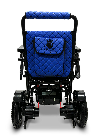 MAJESTIC IQ-7000 Auto Folding Remote Controlled Electric Wheelchair Black Blue