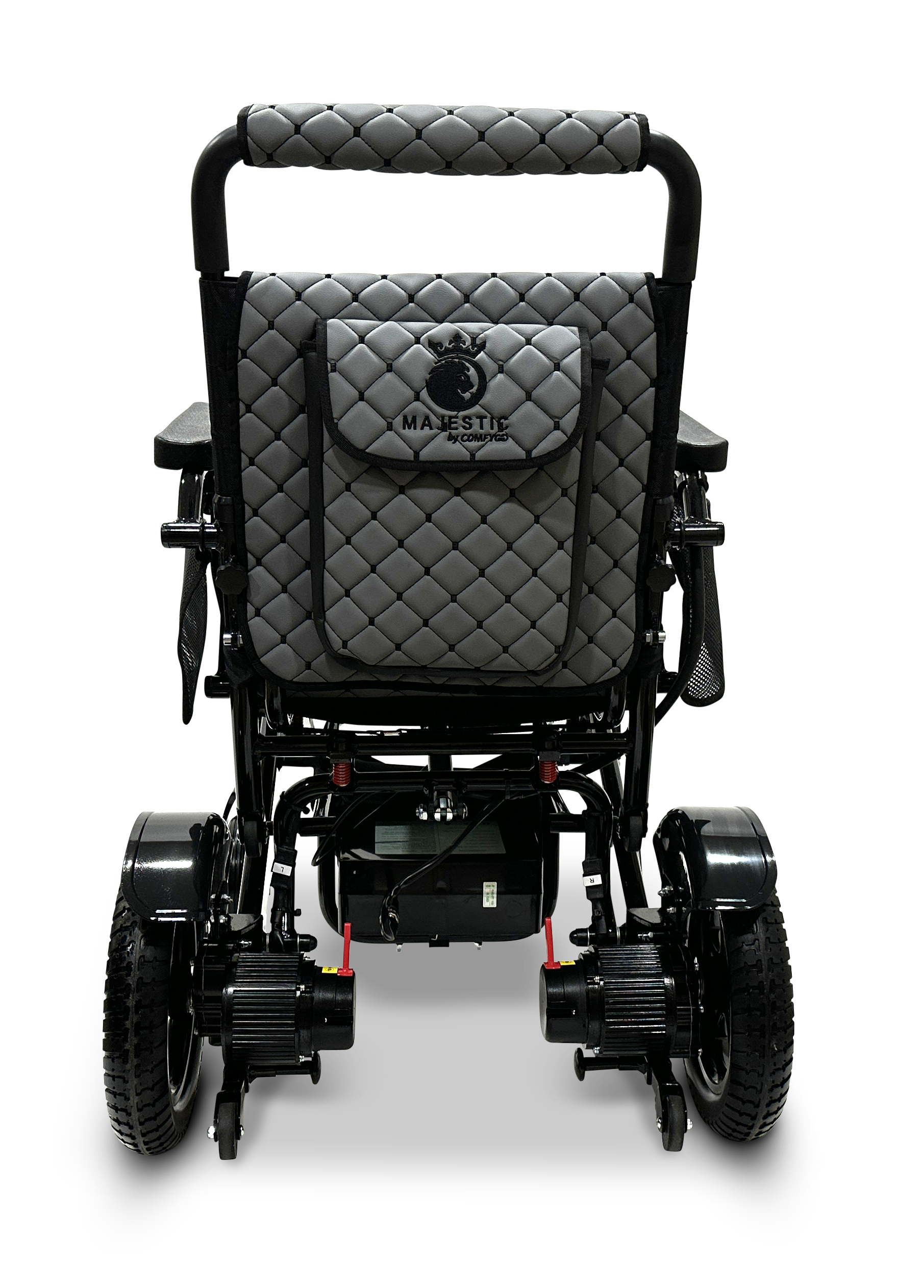 MAJESTIC IQ-7000 Auto Folding Remote Controlled Electric Wheelchair Black Gray
