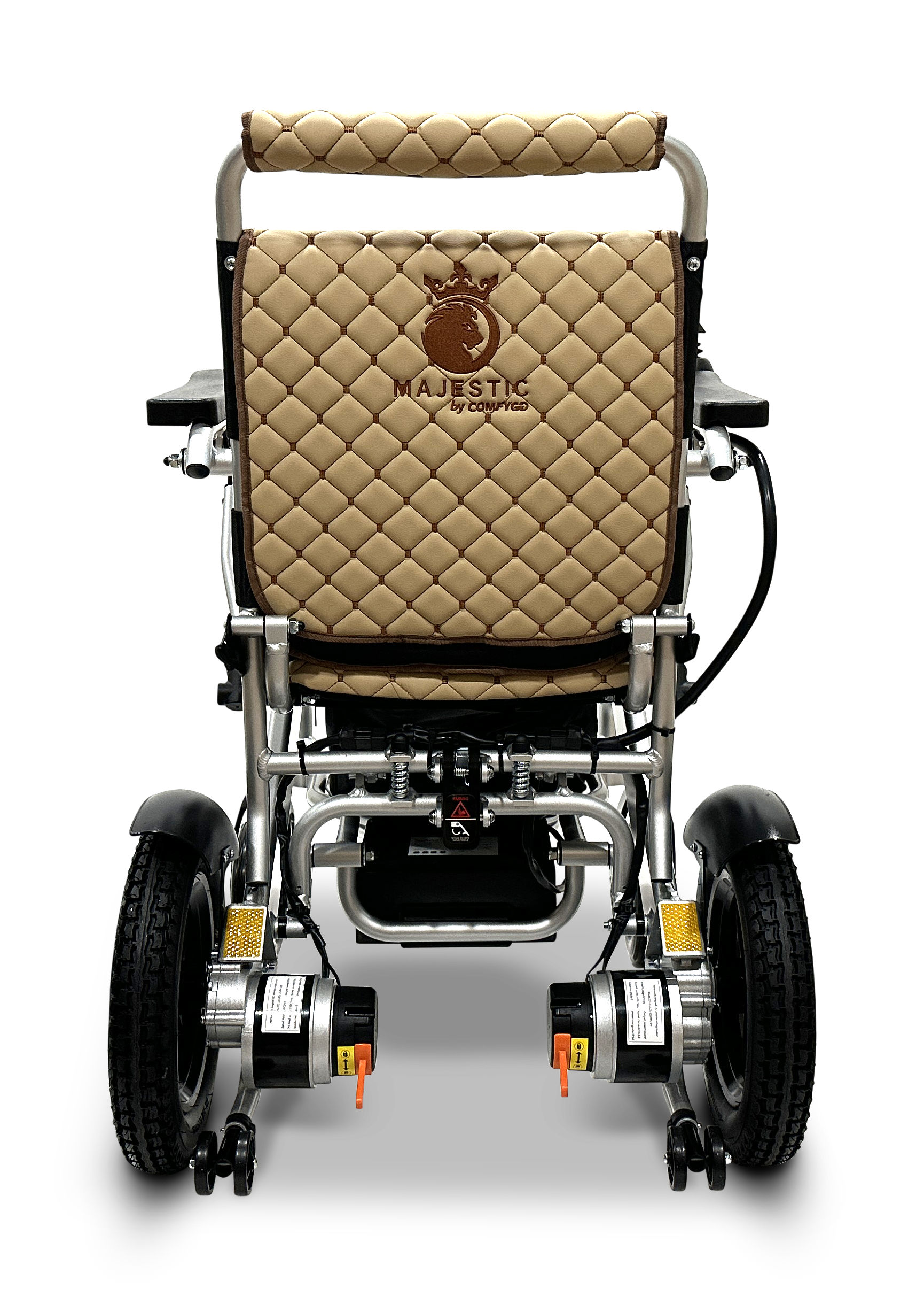 MAJESTIC IQ-8000 Remote Controlled Lightweight Electric Wheelchair Silver Coffee