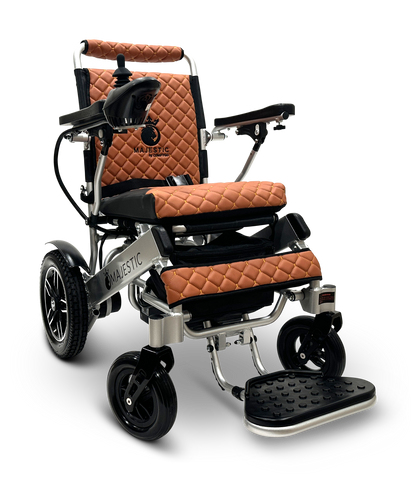 MAJESTIC IQ-8000 Remote Controlled Lightweight Electric Wheelchair Silver Taba
