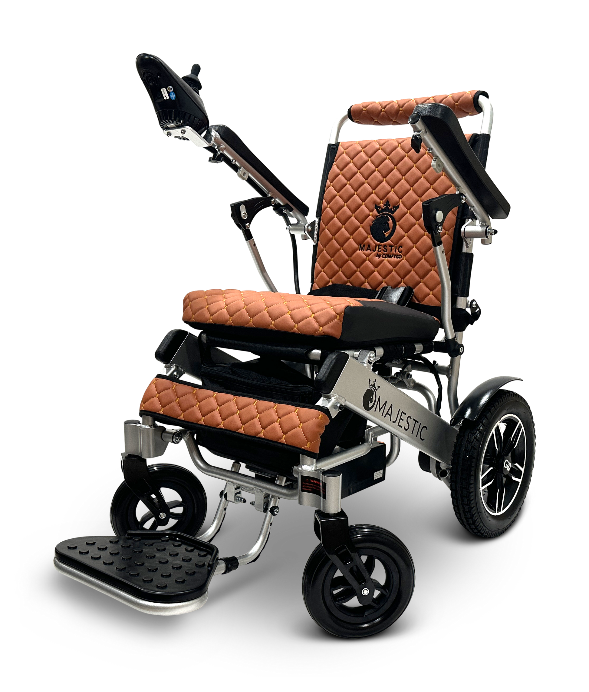 MAJESTIC IQ-8000 Remote Controlled Lightweight Electric Wheelchair Silver Taba