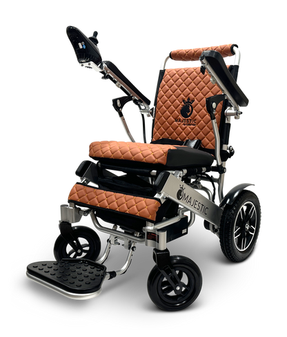 MAJESTIC IQ-8000 Remote Controlled Lightweight Electric Wheelchair Silver Taba