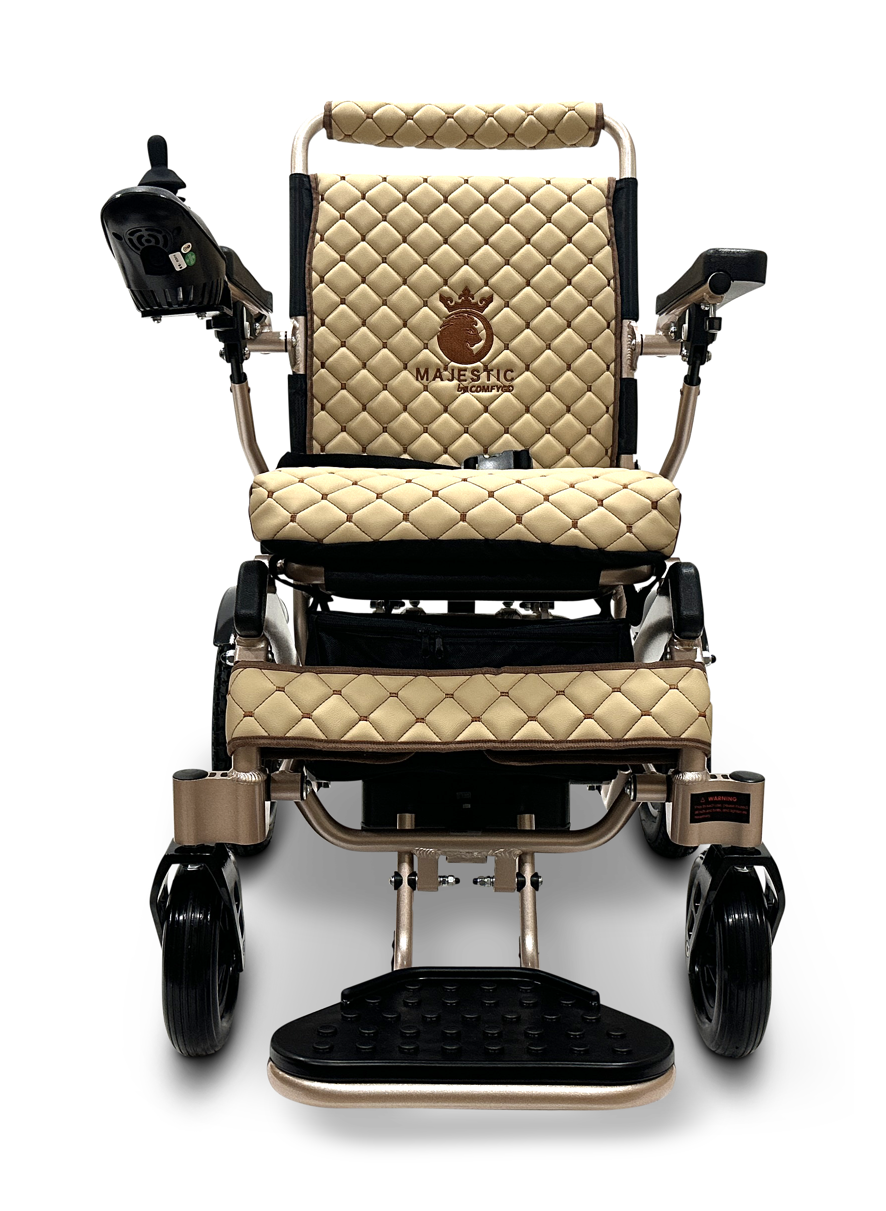 MAJESTIC IQ-8000 Remote Controlled Lightweight Electric Wheelchair Bronze Coffee