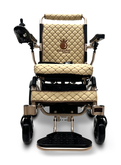 MAJESTIC IQ-8000 Remote Controlled Lightweight Electric Wheelchair Bronze Coffee