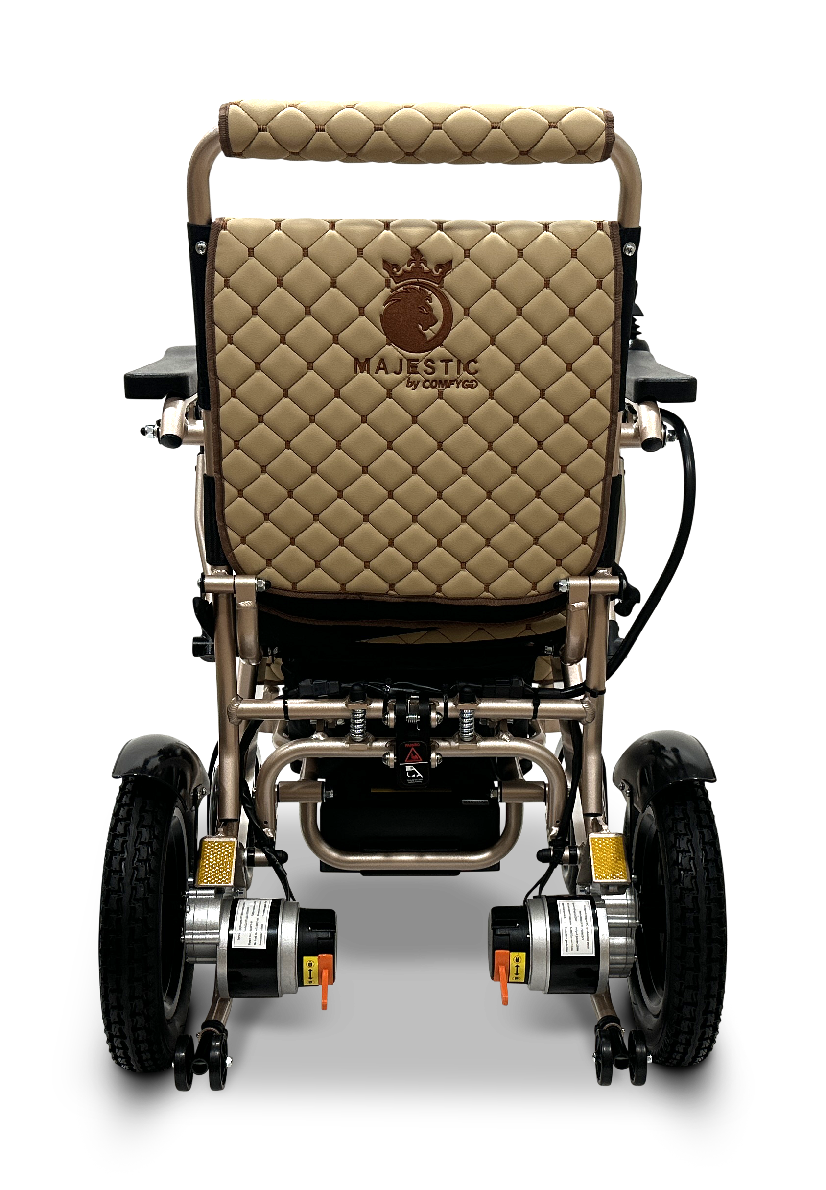MAJESTIC IQ-8000 Remote Controlled Lightweight Electric Wheelchair Bronze Coffee