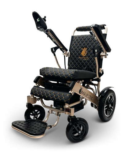 MAJESTIC IQ-8000 Remote Controlled Lightweight Electric Wheelchair Bronze Black
