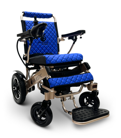 MAJESTIC IQ-8000 Remote Controlled Lightweight Electric Wheelchair Bronze Blue