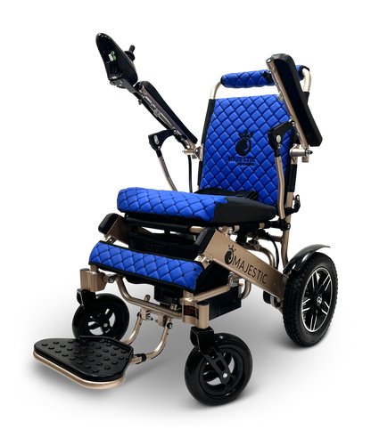 MAJESTIC IQ-8000 Remote Controlled Lightweight Electric Wheelchair Bronze Blue