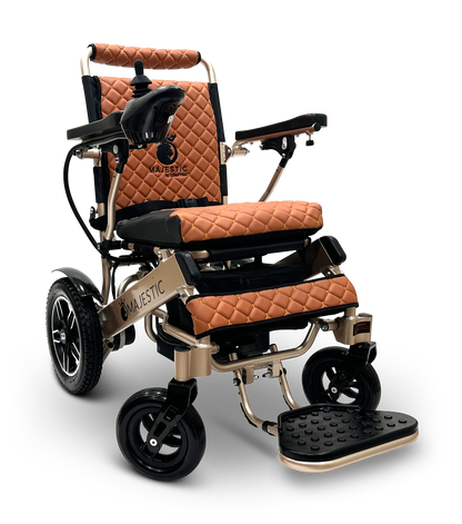 MAJESTIC IQ-8000 Remote Controlled Lightweight Electric Wheelchair Bronze Taba