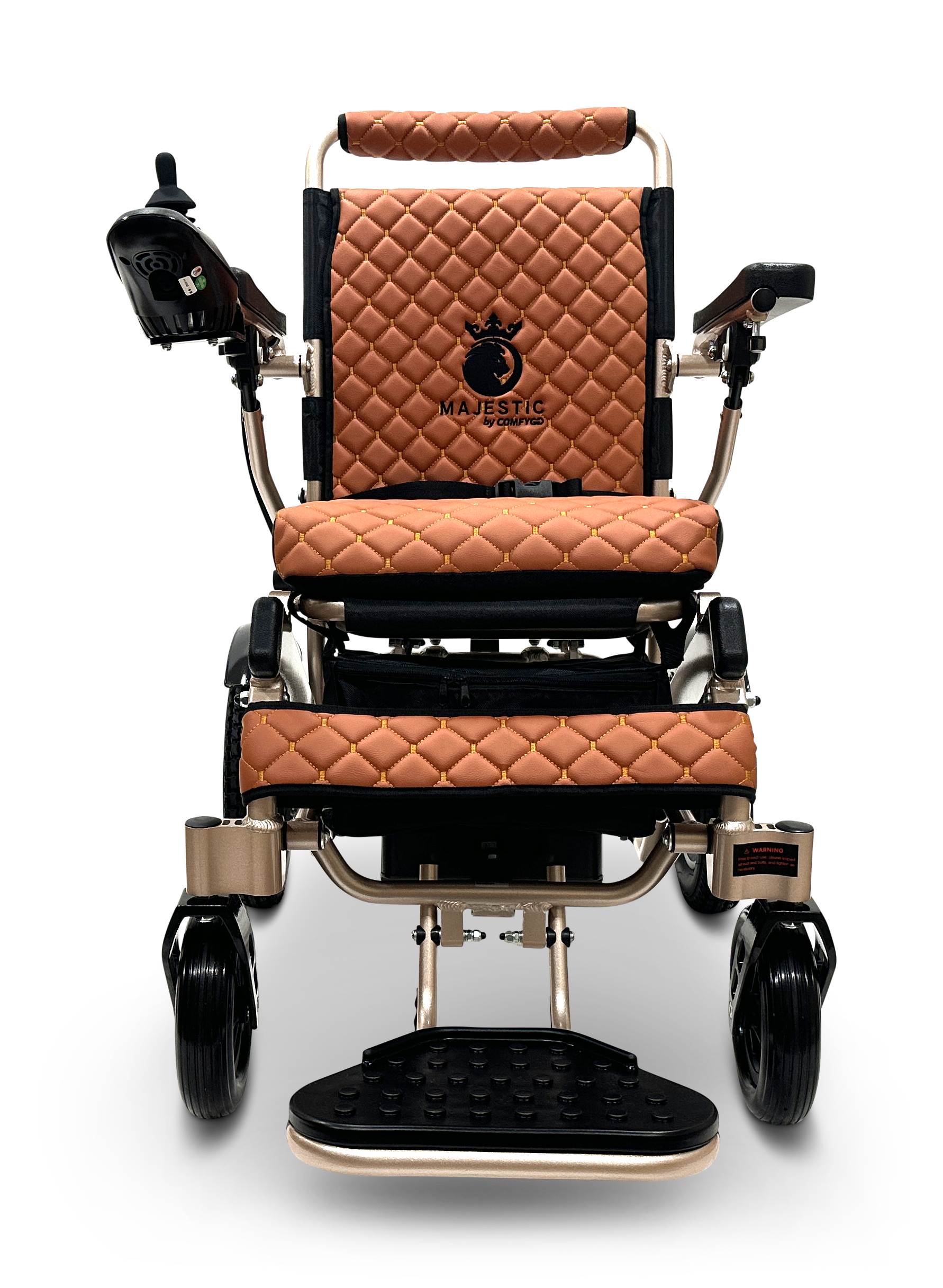 MAJESTIC IQ-8000 Remote Controlled Lightweight Electric Wheelchair Bronze Taba