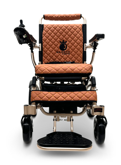 MAJESTIC IQ-8000 Remote Controlled Lightweight Electric Wheelchair Bronze Taba