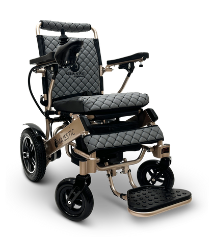 MAJESTIC IQ-8000 Remote Controlled Lightweight Electric Wheelchair Bronze Gray