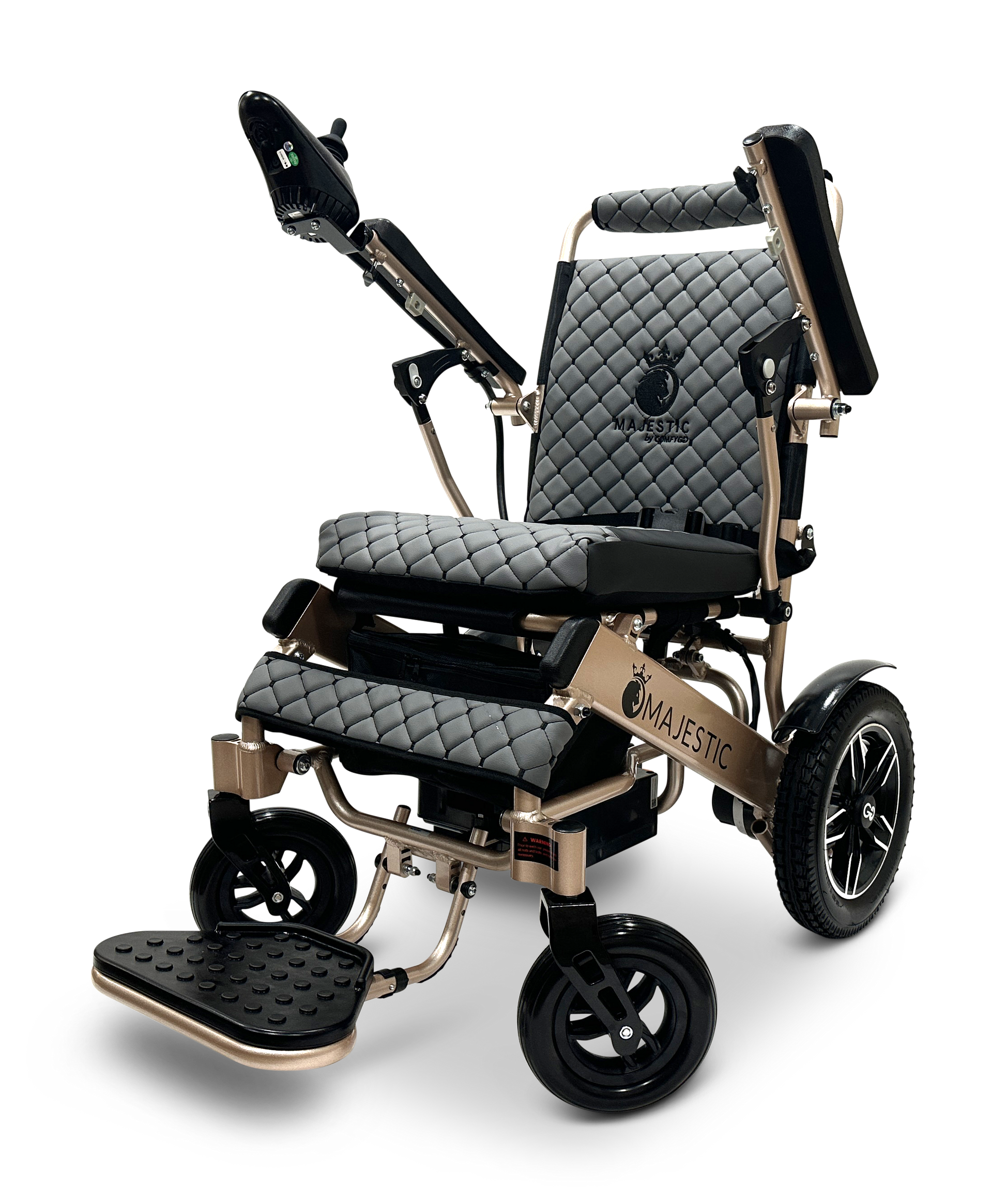 MAJESTIC IQ-8000 Remote Controlled Lightweight Electric Wheelchair Bronze Gray
