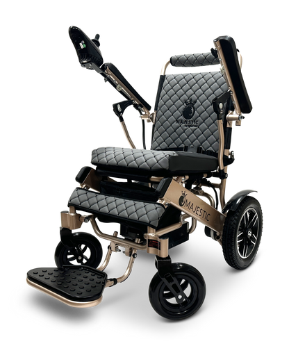 MAJESTIC IQ-8000 Remote Controlled Lightweight Electric Wheelchair Bronze Gray