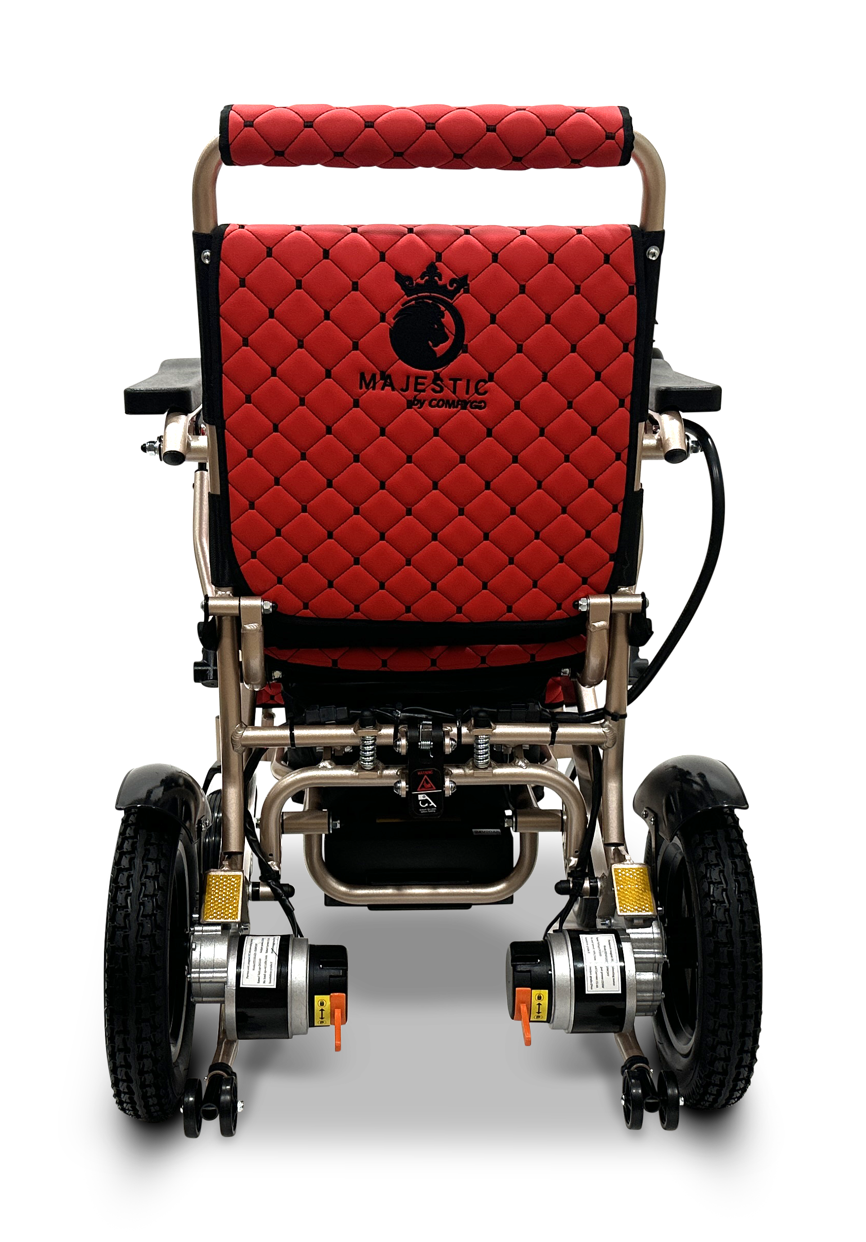 MAJESTIC IQ-8000 Remote Controlled Lightweight Electric Wheelchair Bronze Red