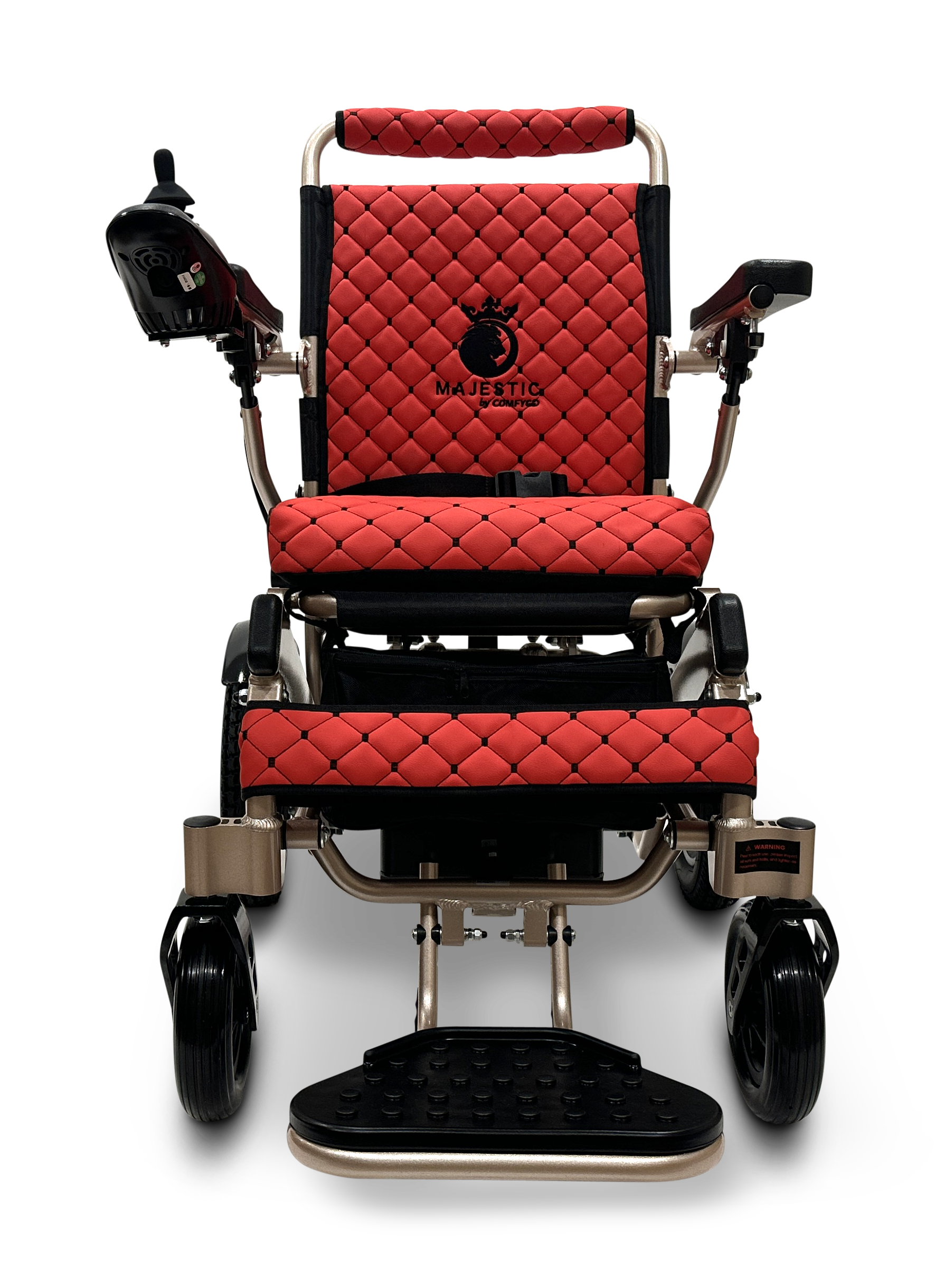 MAJESTIC IQ-8000 Remote Controlled Lightweight Electric Wheelchair Bronze Red