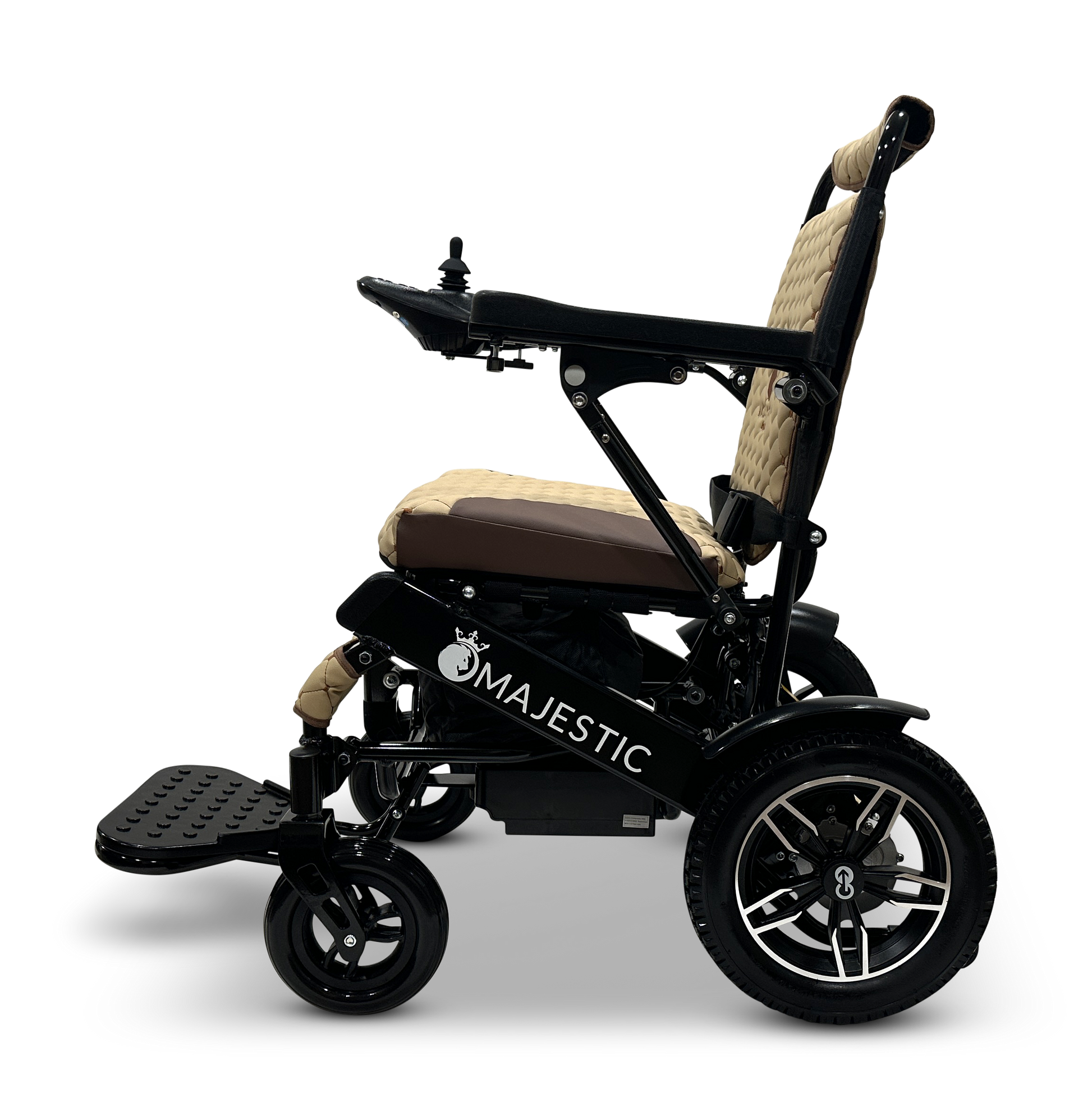 MAJESTIC IQ-8000 Remote Controlled Lightweight Electric Wheelchair Black Coffee
