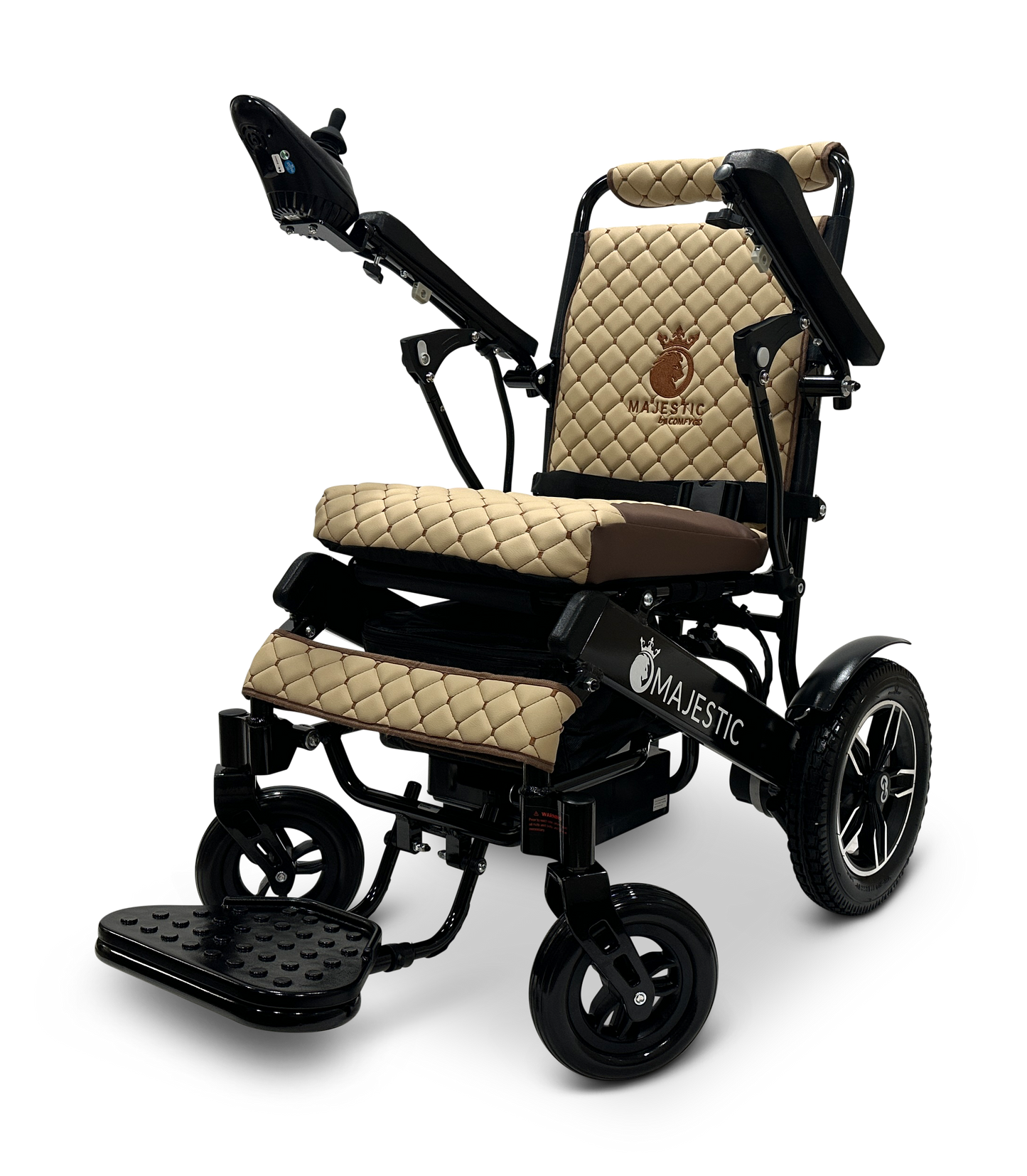 MAJESTIC IQ-8000 Remote Controlled Lightweight Electric Wheelchair Black Coffee