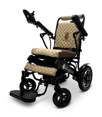 MAJESTIC IQ-8000 Remote Controlled Lightweight Electric Wheelchair Black Coffee