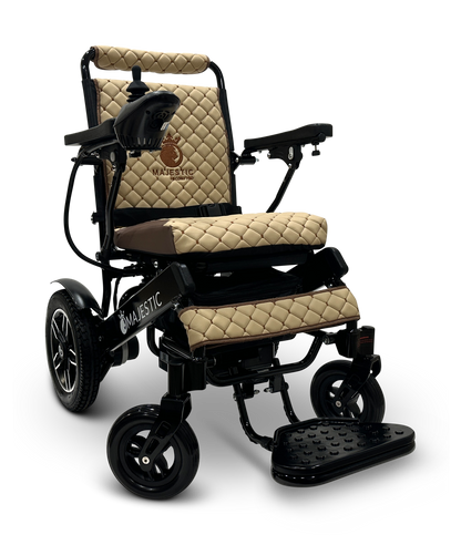 MAJESTIC IQ-8000 Remote Controlled Lightweight Electric Wheelchair Black Coffee
