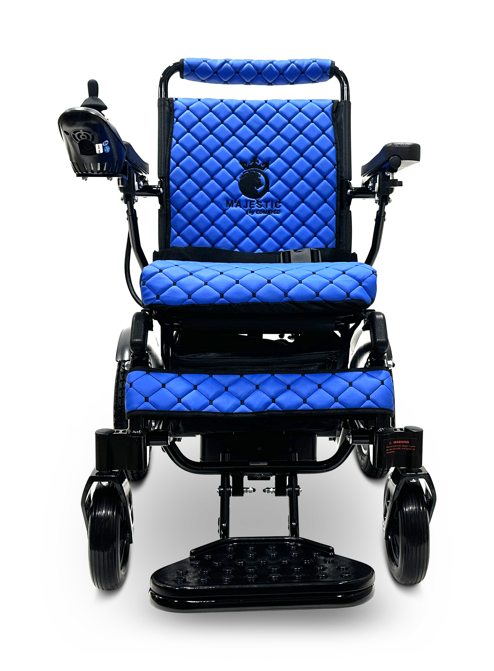 MAJESTIC IQ-8000 Remote Controlled Lightweight Electric Wheelchair Black Blue