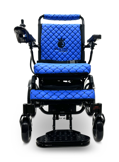 MAJESTIC IQ-8000 Remote Controlled Lightweight Electric Wheelchair Black Blue