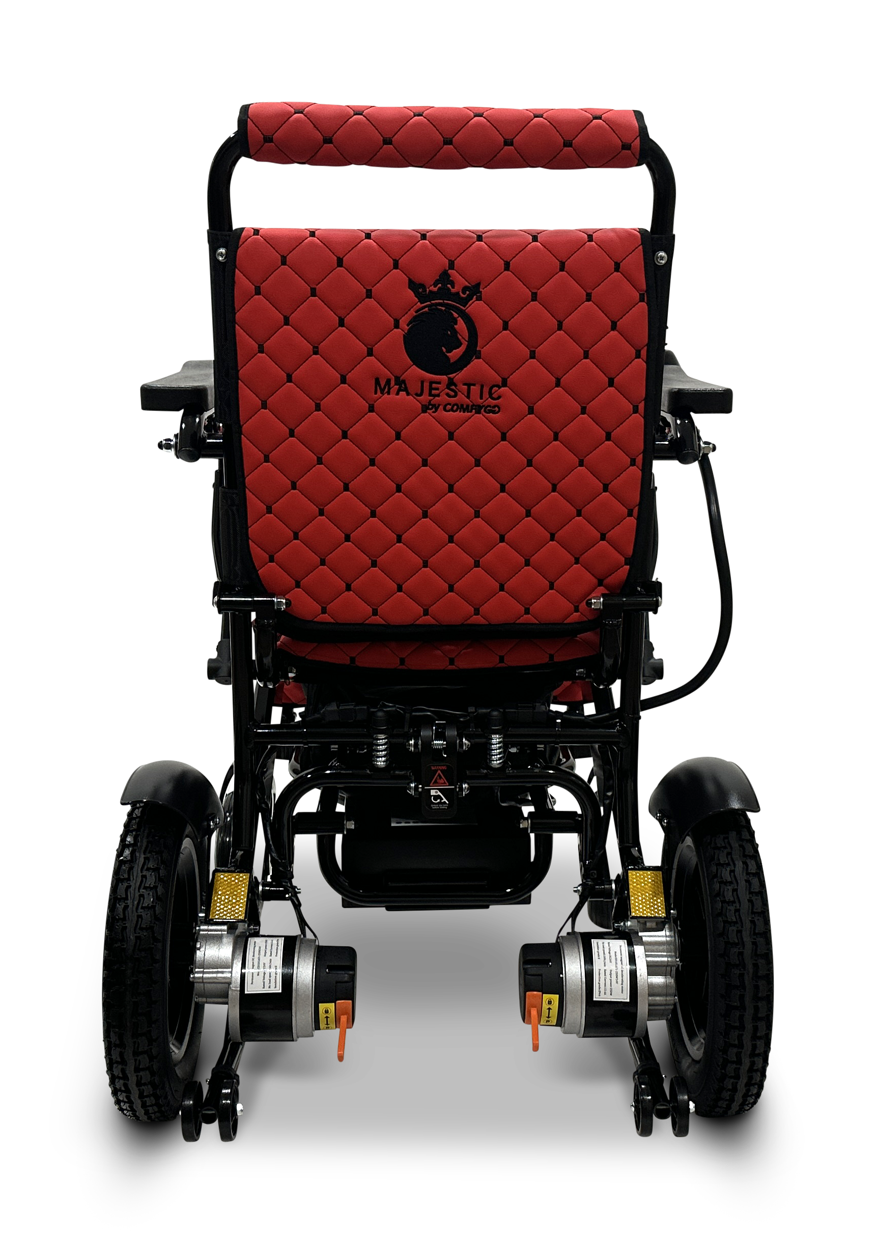 MAJESTIC IQ-8000 Remote Controlled Lightweight Electric Wheelchair Black Red