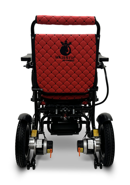 MAJESTIC IQ-8000 Remote Controlled Lightweight Electric Wheelchair Black Red