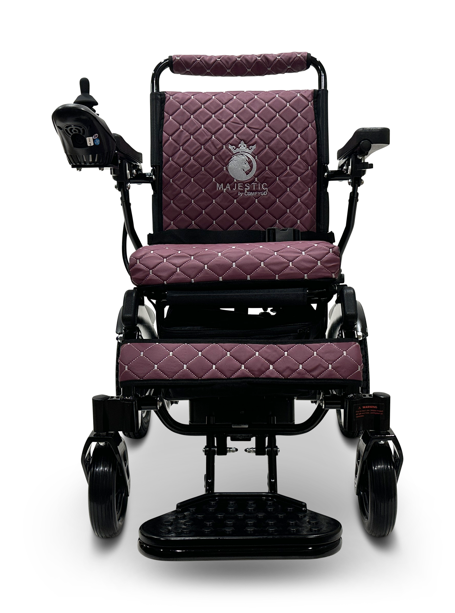 MAJESTIC IQ-8000 Remote Controlled Lightweight Electric Wheelchair Black Purple