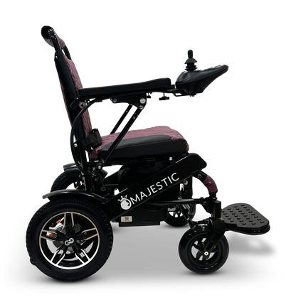 MAJESTIC IQ-8000 Remote Controlled Lightweight Electric Wheelchair Black Purple