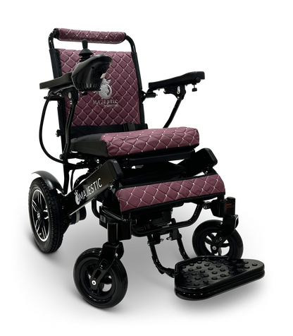 MAJESTIC IQ-8000 Remote Controlled Lightweight Electric Wheelchair Black Purple