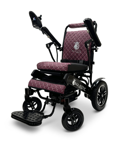 MAJESTIC IQ-8000 Remote Controlled Lightweight Electric Wheelchair Black Purple