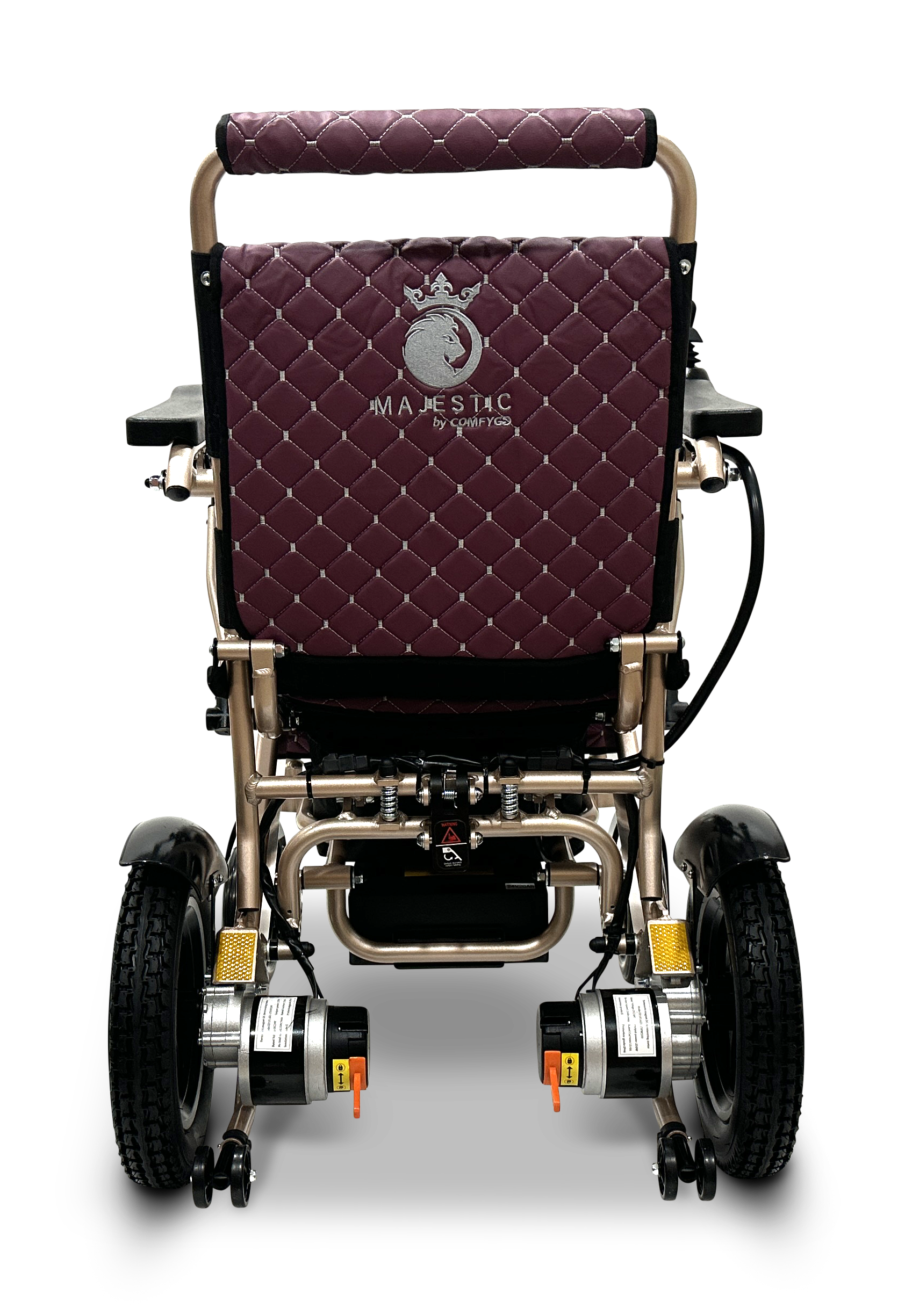 MAJESTIC IQ-8000 Remote Controlled Lightweight Electric Wheelchair Bronze Purple