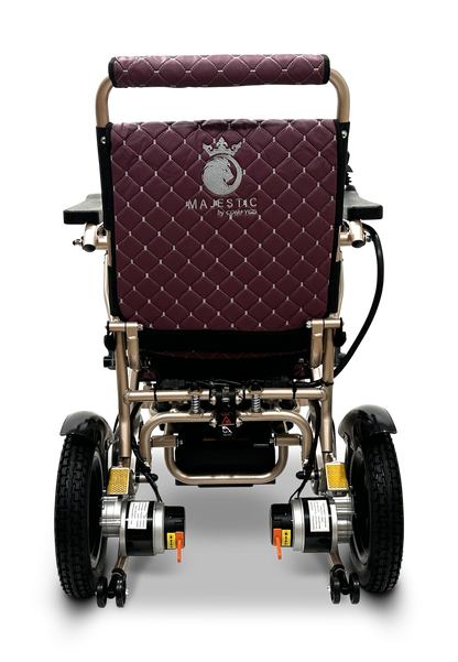 MAJESTIC IQ-8000 Remote Controlled Lightweight Electric Wheelchair Bronze Purple