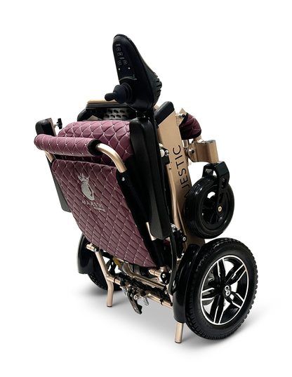 MAJESTIC IQ-8000 Remote Controlled Lightweight Electric Wheelchair Bronze Purple