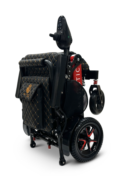 MAJESTIC IQ-7000 Auto Folding Remote Controlled Electric Wheelchair Black & Red Black