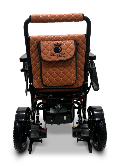 MAJESTIC IQ-7000 Auto Folding Remote Controlled Electric Wheelchair Black & Red Taba