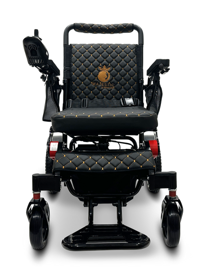 MAJESTIC IQ-7000 Auto Folding Remote Controlled Electric Wheelchair Black & Red Black
