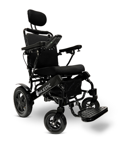 MAJESTIC IQ-9000 Auto Recline Remote Controlled Electric Wheelchair Black Standard