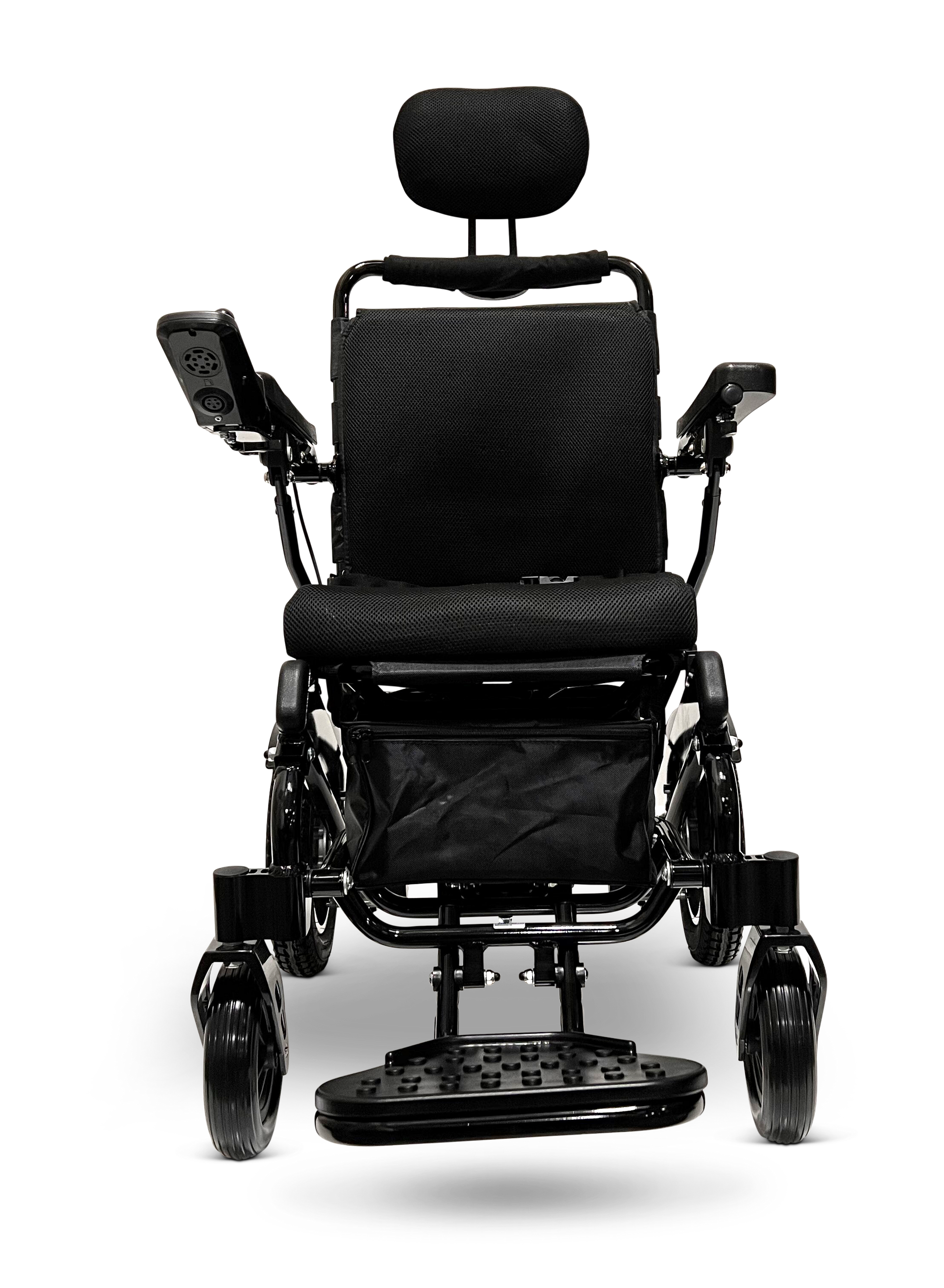 MAJESTIC IQ-9000 Auto Recline Remote Controlled Electric Wheelchair Black Standard