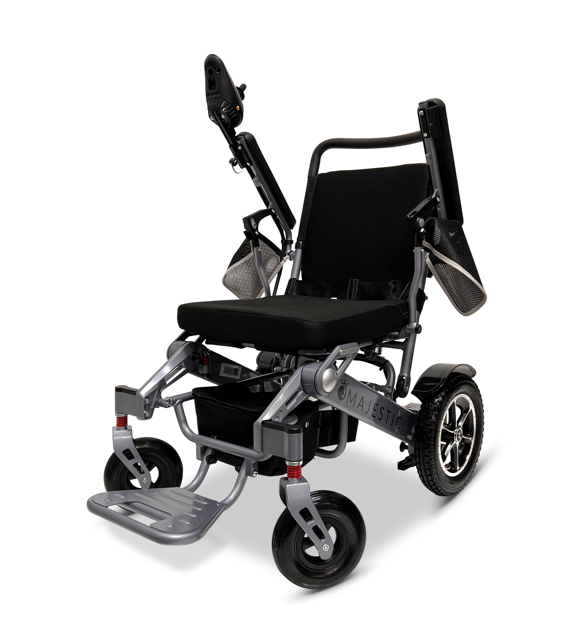 MAJESTIC IQ-7000 Auto Folding Remote Controlled Electric Wheelchair Silver Standard