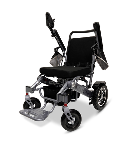 MAJESTIC IQ-7000 Auto Folding Remote Controlled Electric Wheelchair Silver Standard