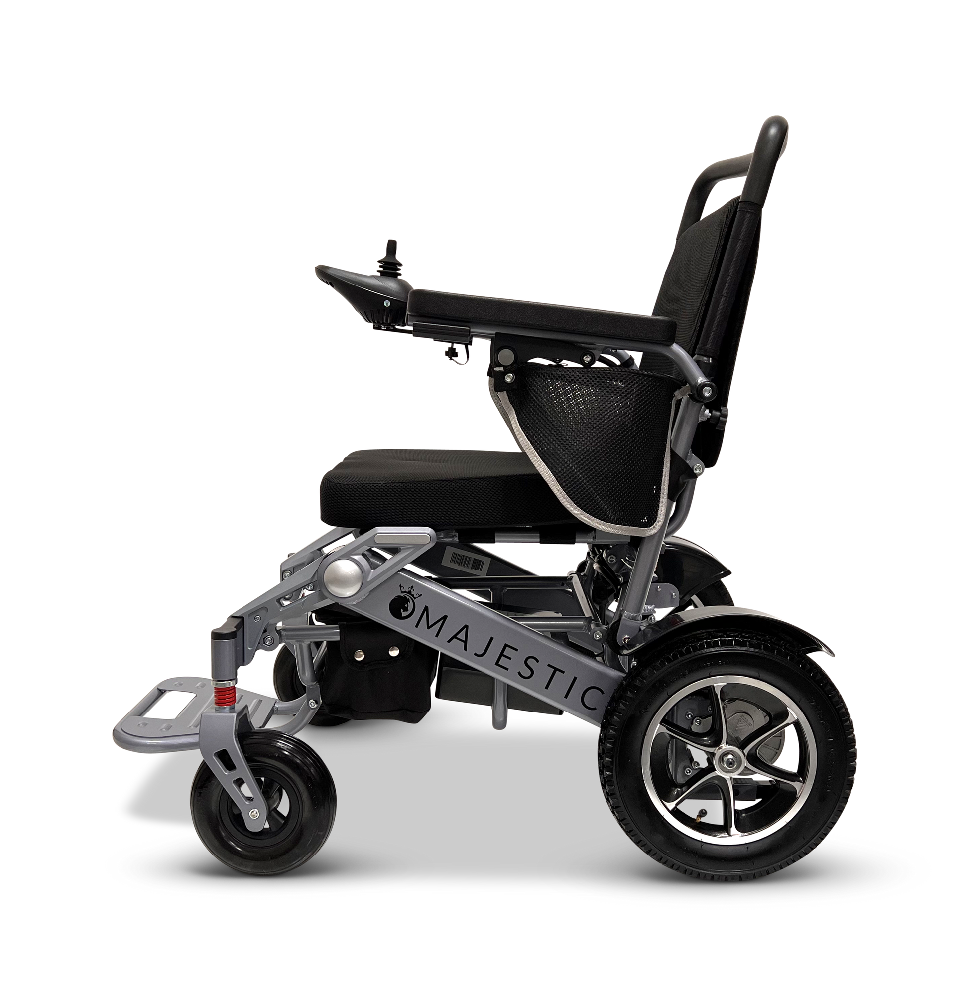 MAJESTIC IQ-7000 Auto Folding Remote Controlled Electric Wheelchair Silver Standard
