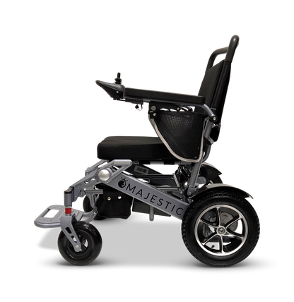 MAJESTIC IQ-7000 Auto Folding Remote Controlled Electric Wheelchair Silver Standard