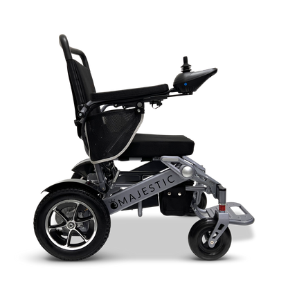 MAJESTIC IQ-7000 Auto Folding Remote Controlled Electric Wheelchair Silver Standard