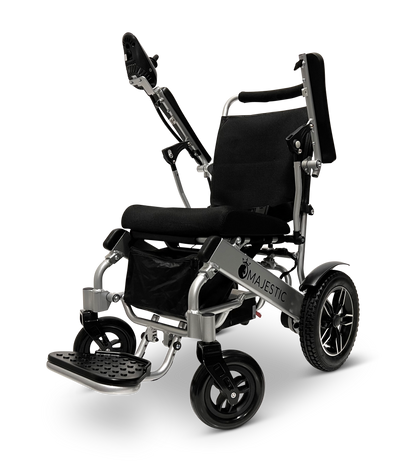 MAJESTIC IQ-8000 Remote Controlled Lightweight Electric Wheelchair Silver Standard
