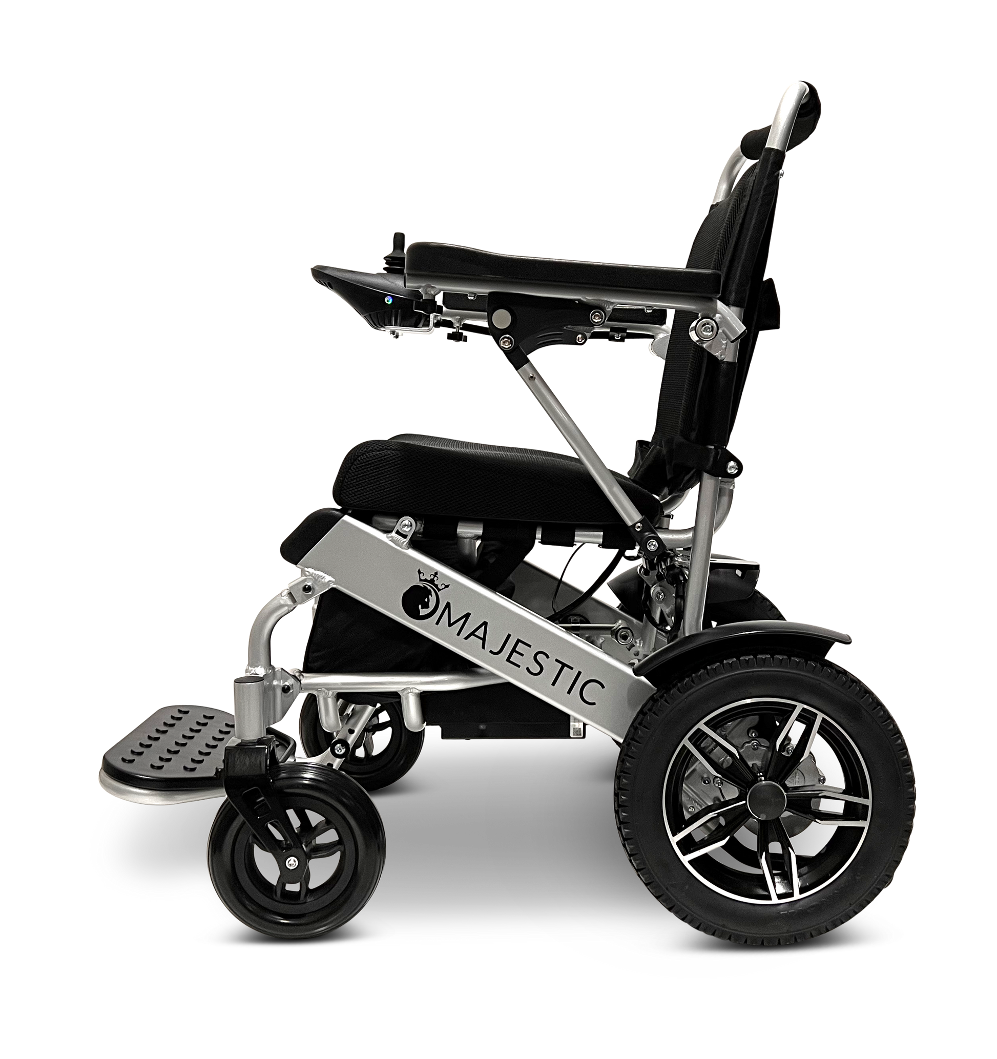 MAJESTIC IQ-8000 Remote Controlled Lightweight Electric Wheelchair Silver Standard
